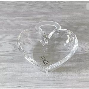 V Nason & Co. Murano Italy Crystal Heart Dish